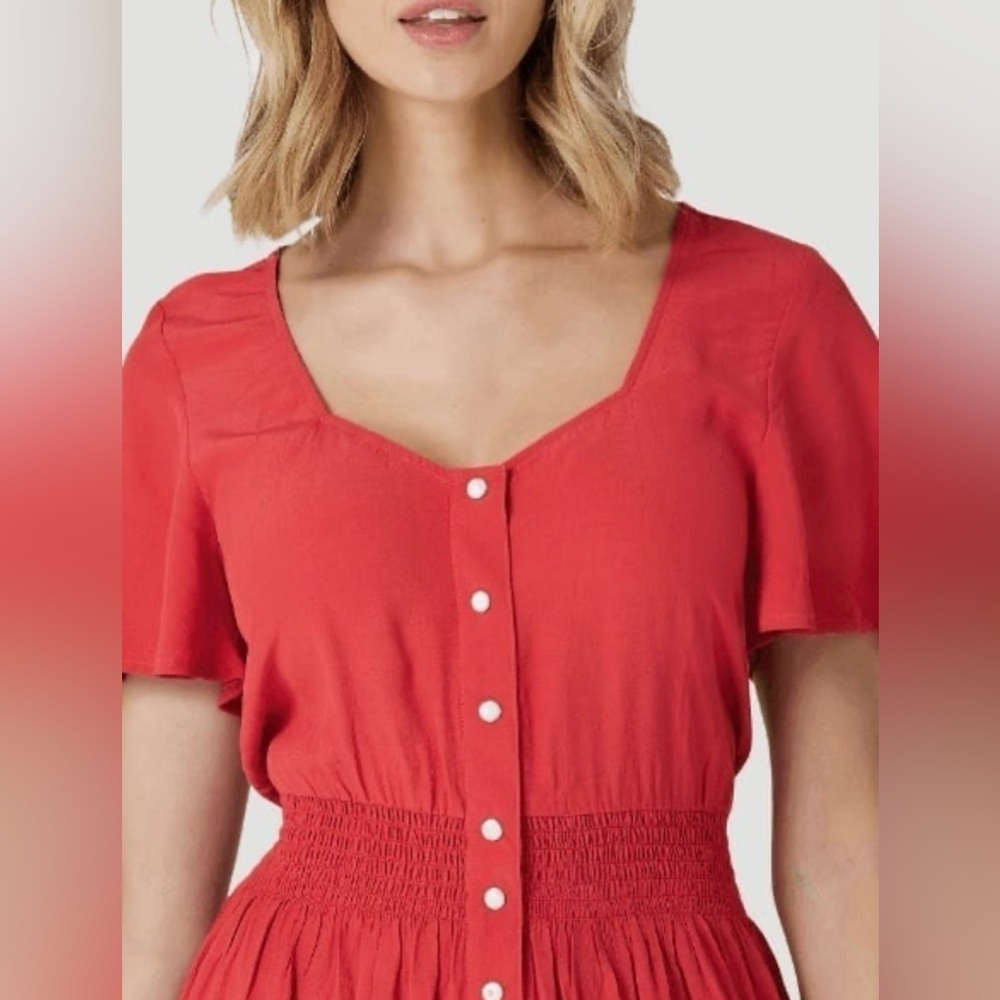 NWT WRANGLER Retro Snap Button Dress (XL) - Picture 3 of 10